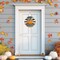 Fall Door Decor – Wooden Pumpkin Welcome Sign for Front Door, Harvest & Thanksgiving Wall Hanger, Rustic Fall Home Decoration for Porch, Indoor & Outdoor (Orange)